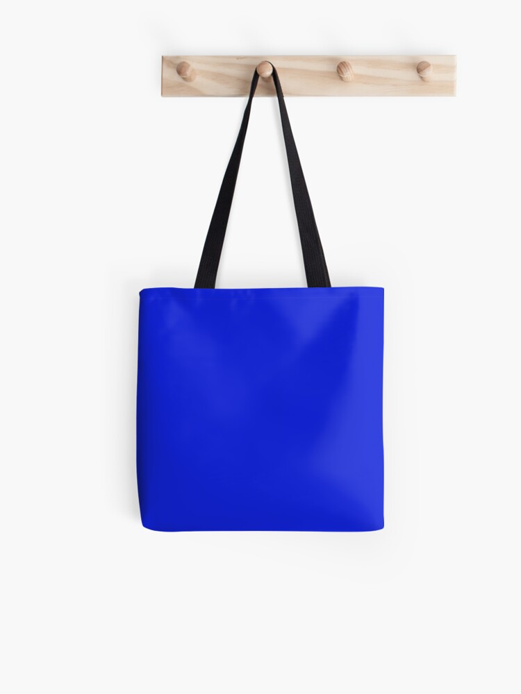 cobalt blue tote bag