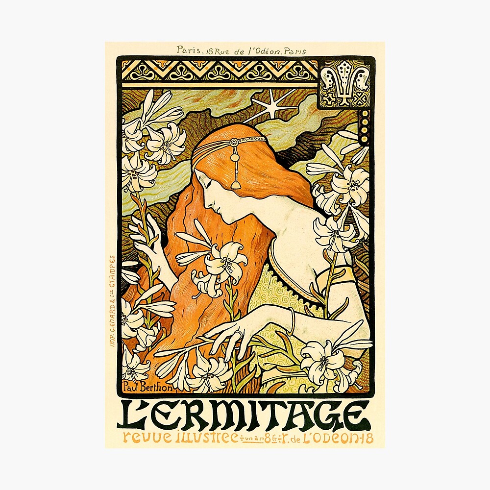 L'Ermatage Vintage French Nouveau France Poster Print Art Advertisement 