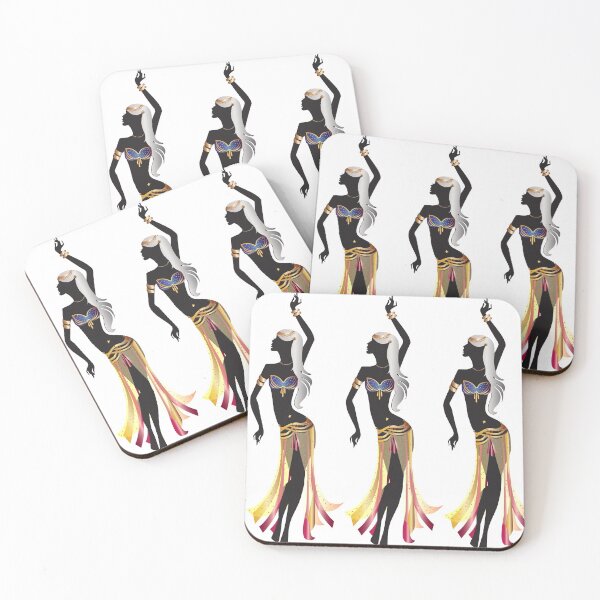 Item preview, Belly dance colorful silhouette movement-one designed and sold by Nobiya.