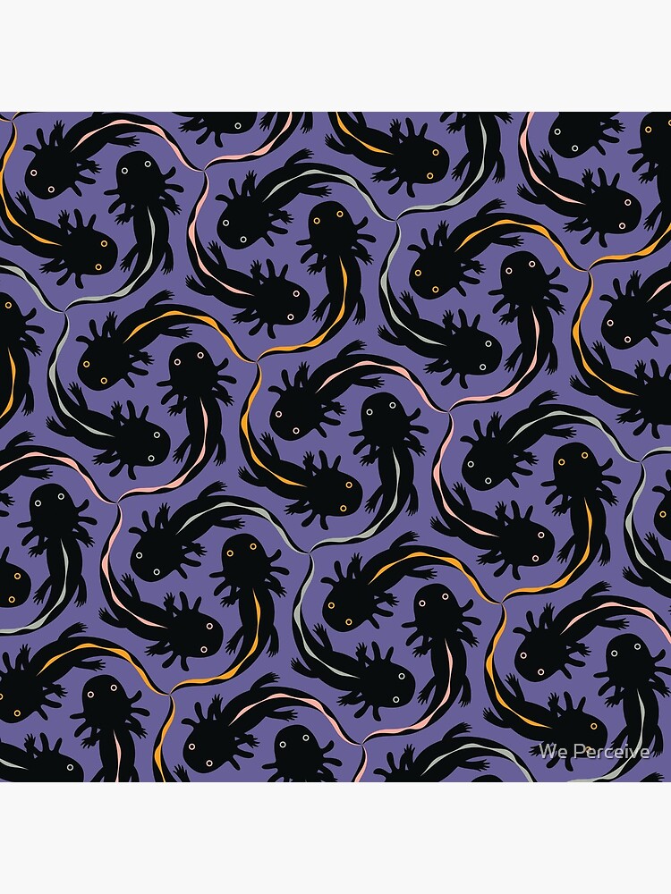 WE LOVE M.C. ESCHER style - Axolotl symmetrical pattern by CitizenWong