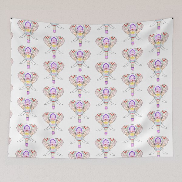 Item preview, Indian Style Elephant Print designed and sold by TheTopHatArts.