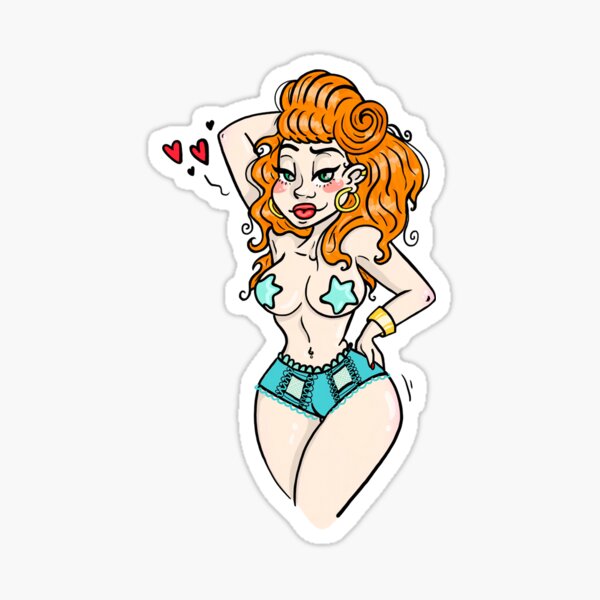 Pin up Sticker