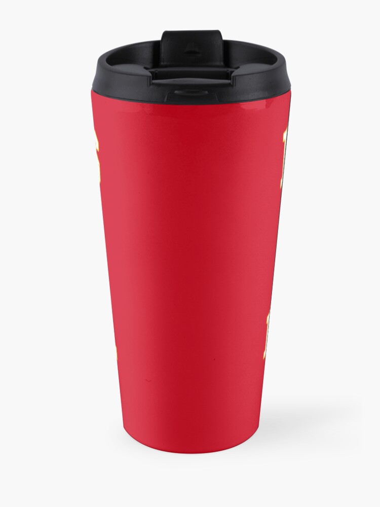 Alternate view of Vintage Classic Kansas City Football Fan Red & Yellow Kc Football Travel Mug