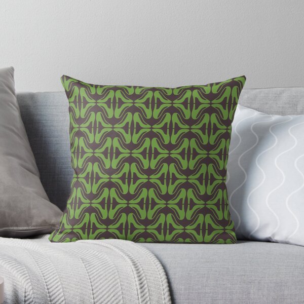 Green shoes Throw Pillow