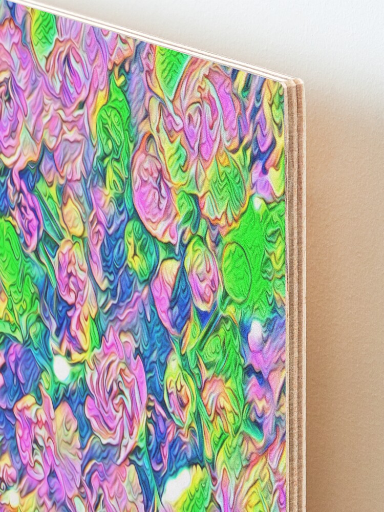 Alternate view of Abstract Flowers Mounted Print