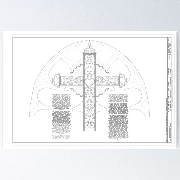Item preview, Chapel Cross Sacred Heart designed and sold by artteacher1.