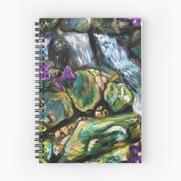 Item preview, waterfall oil painting designed and sold by jacquirosee.