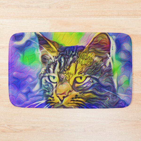 Item preview, Artificial neural style iris flower cat designed and sold by blackhalt.