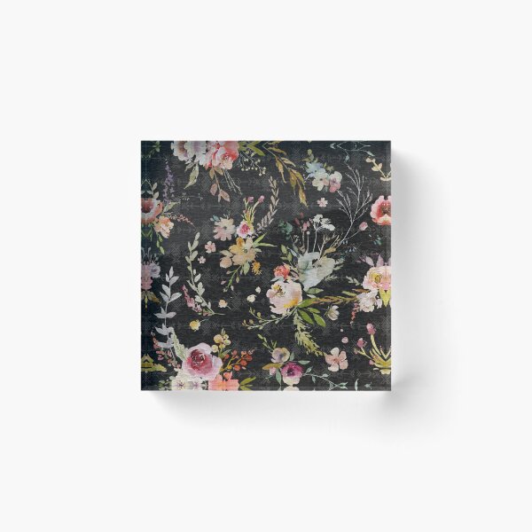 Item preview, Boho Meadow Floral - Black  designed and sold by SugarPineDesign.