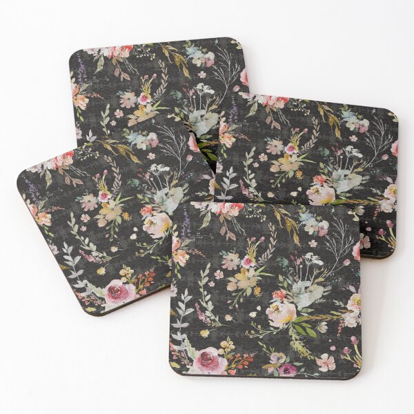 Item preview, Boho Meadow Floral - Black  designed and sold by SugarPineDesign.
