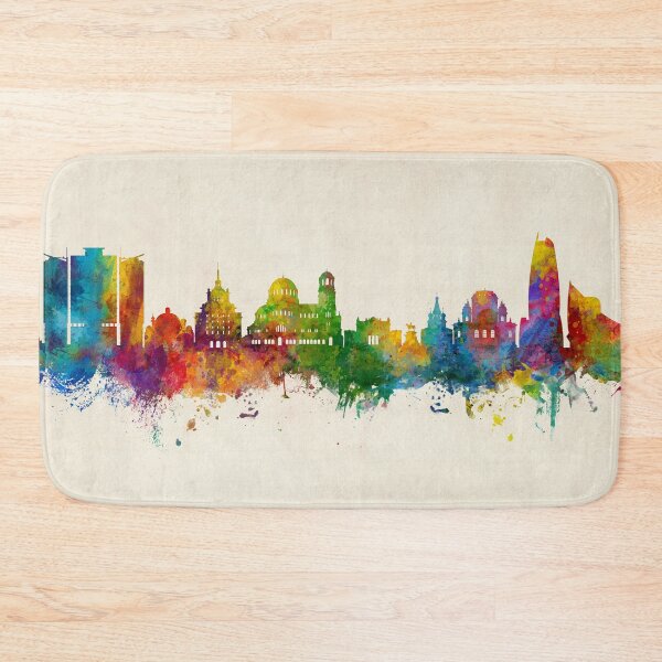 Item preview, Sofia Bulgaria Skyline designed and sold by ArtPrints.