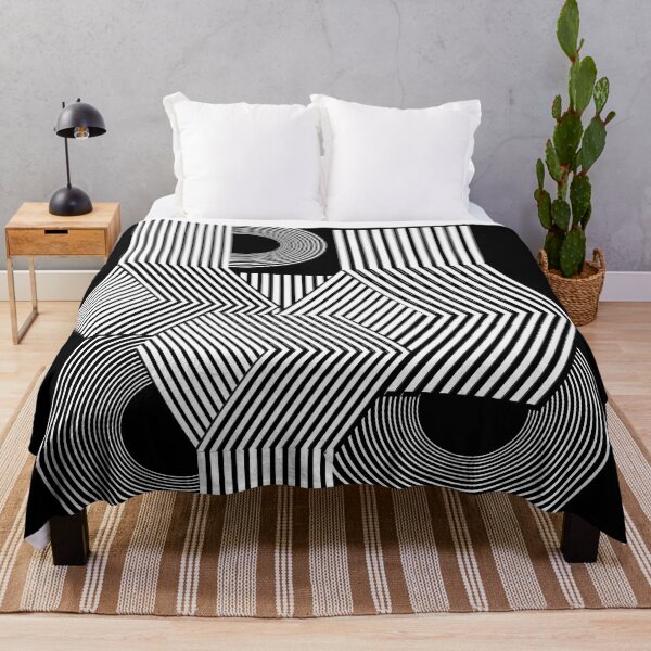 Item preview, Geometric minimal art lineart black white designed and sold by Carolina Salazar.