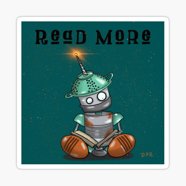 Soup Loves Reading Sticker