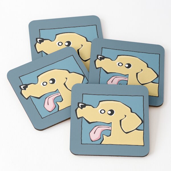 Item preview, Labrador Retriever - Yellow (Face) BLUE BG designed and sold by TheChicken.