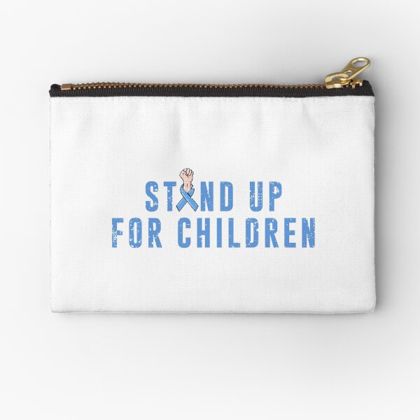 Child Abuse Prevention Support Zipper Pouch