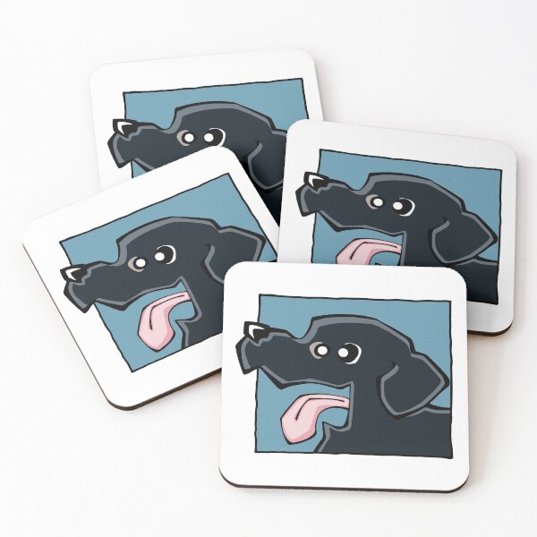 Item preview, Labrador Retriever - Black (Face) WHITE BG designed and sold by TheChicken.