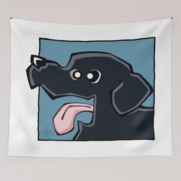 Item preview, Labrador Retriever - Black (Face) WHITE BG designed and sold by TheChicken.