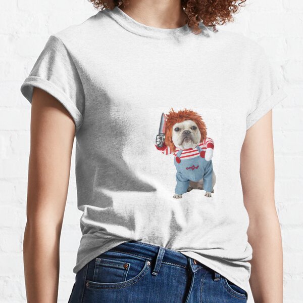 Chucky Dog Costume T Shirts Redbubble - chucky t shirt roblox