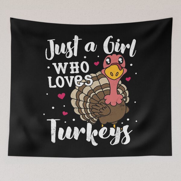 Item preview, Just A Girl Who Loves Turkey designed and sold by rafaeltto.