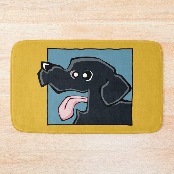 Item preview, Labrador Retriever - Black (Face) YELLOW BG designed and sold by TheChicken.