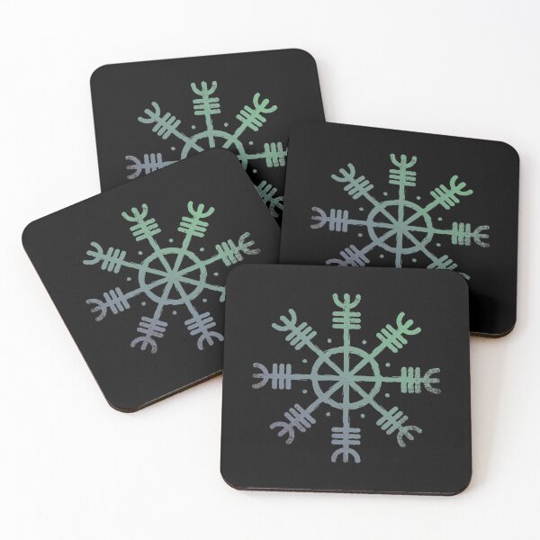 Item preview, Ægishjálmur - Norse symbol Aurora Borealis designed and sold by BlackOwlVisions.