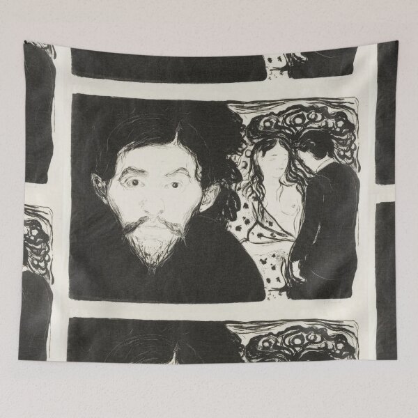 Item preview, Jealousy I (1896)  by Edvard Munch artwork designed and sold by Vintage Designs +.