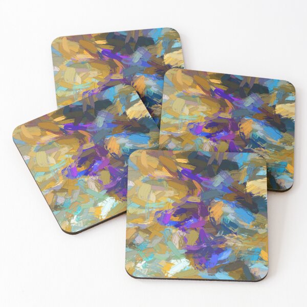 Item preview, Seaweeds in water on the beach abstract oil painting designed and sold by Travelways.