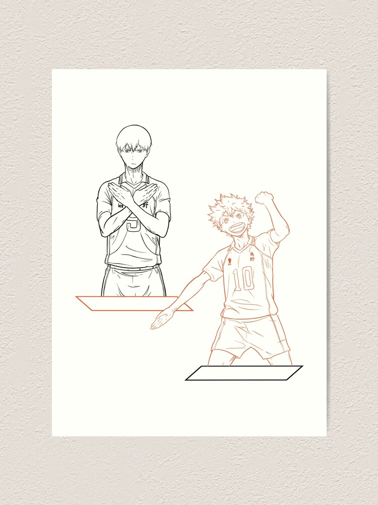 "Haikyuu Line Work (Black Line Art)" Art Print by theDizzyONE Redbubble