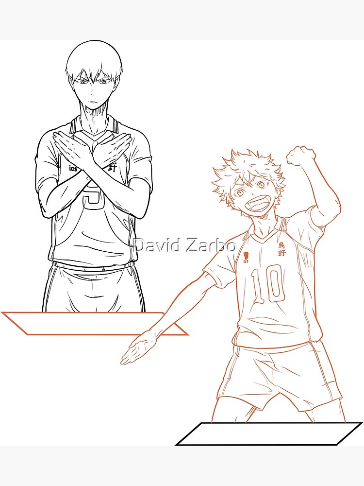 "Haikyuu Line Work (Black Line Art)" Art Print by theDizzyONE Redbubble