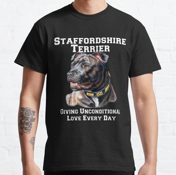 Item preview, Staffordshire Terrier Giving Unconditional Love Every Day designed and sold by fantasticdesign.