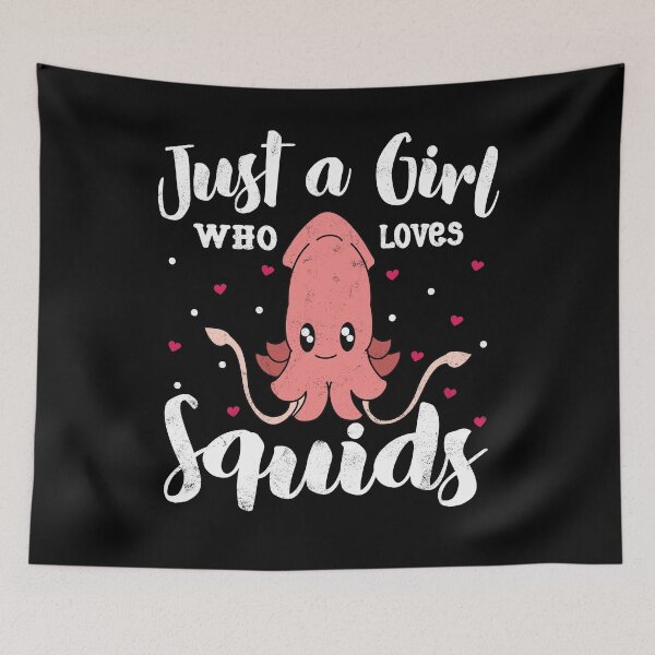 Item preview, Just A Girl Who Loves Squids designed and sold by rafaeltto.