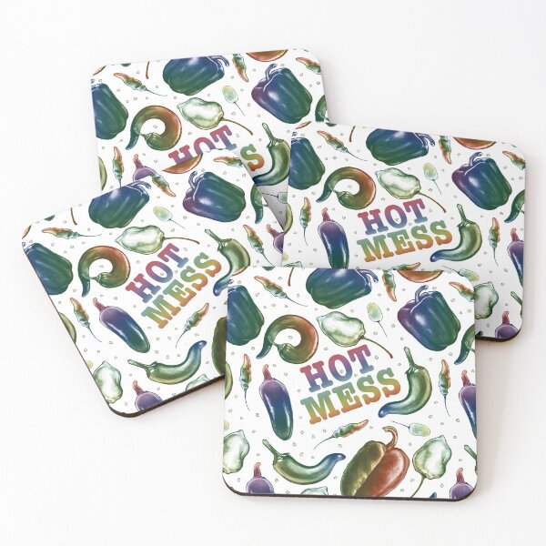 Item preview, HOT MESS - colorful pepper pattern & design designed and sold by MonoMano.