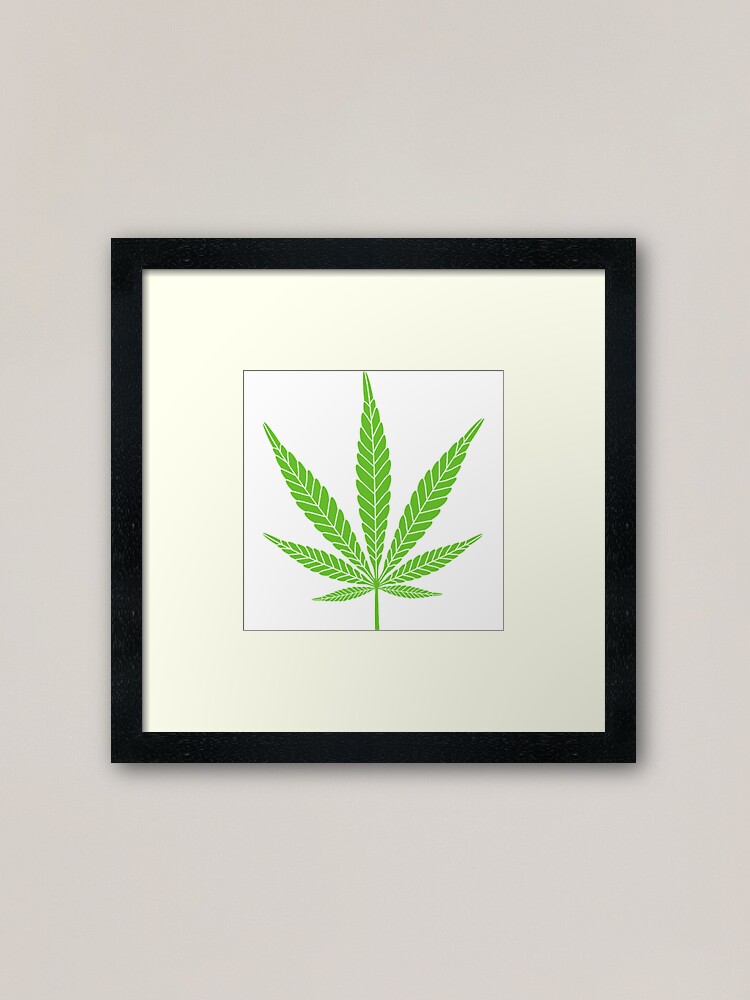 Weed Design Framed Art Print By Weedsplifs Redbubble