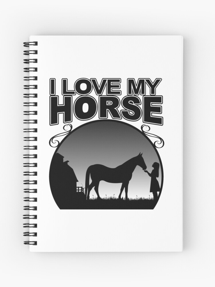 Cuaderno de espiral «Amo mi diseño del caballo para la muchacha amante del  caballo» de rheog | Redbubble