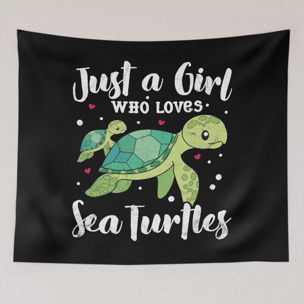 Item preview, Just A Girl Who Loves Sea Turtles designed and sold by rafaeltto.