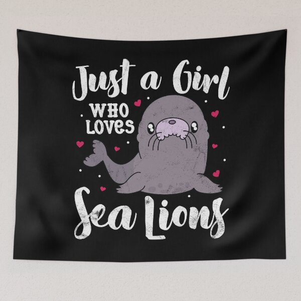 Item preview, Just A Girl Who Loves Sea Lion designed and sold by rafaeltto.