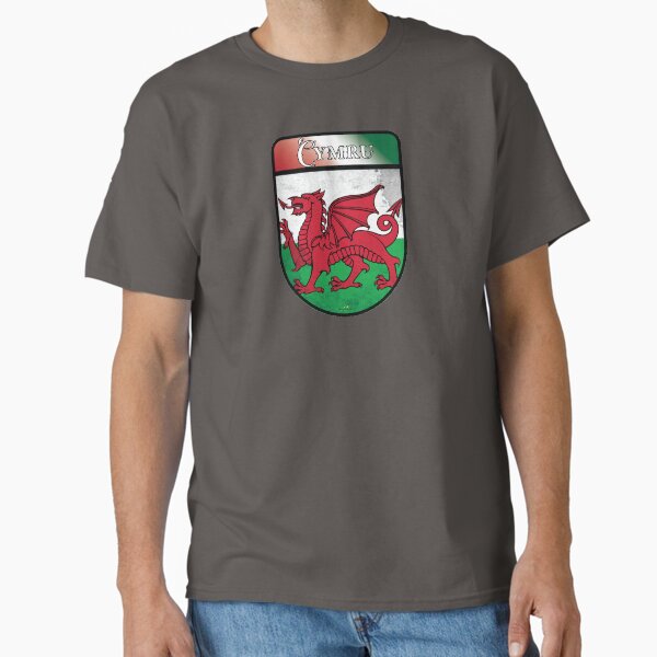 Item preview, WALES Welsh Shield CYMRU UK Flag British Sticker & T-Shirt Decal 03 designed and sold by OuterShellUK.