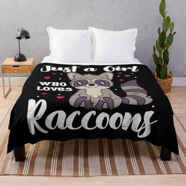 Item preview, Just A Girl Who Loves Raccoons designed and sold by rafaeltto.