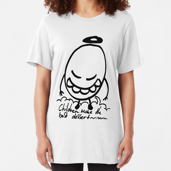 "Children Make The Best Dessert" Clothing Slim Fit T-Shirt