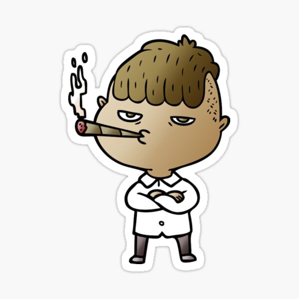 Man's smoking Sticker