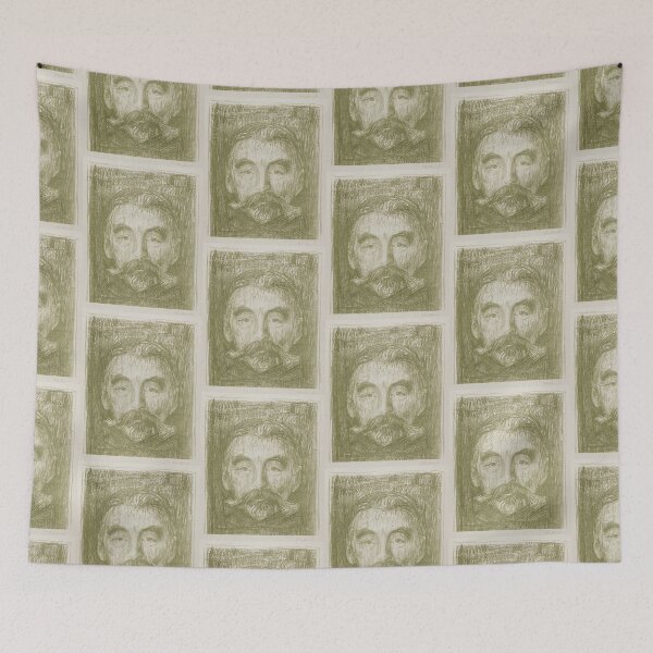 Item preview, Stéphane Mallarmé (1897) Portrait by Edvard Munch artwork designed and sold by Vintage Designs +.
