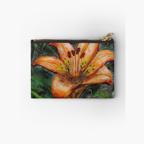 Item preview, Grandma's garden series - Tiger Lily polymer clay painting designed and sold by Pansymade.