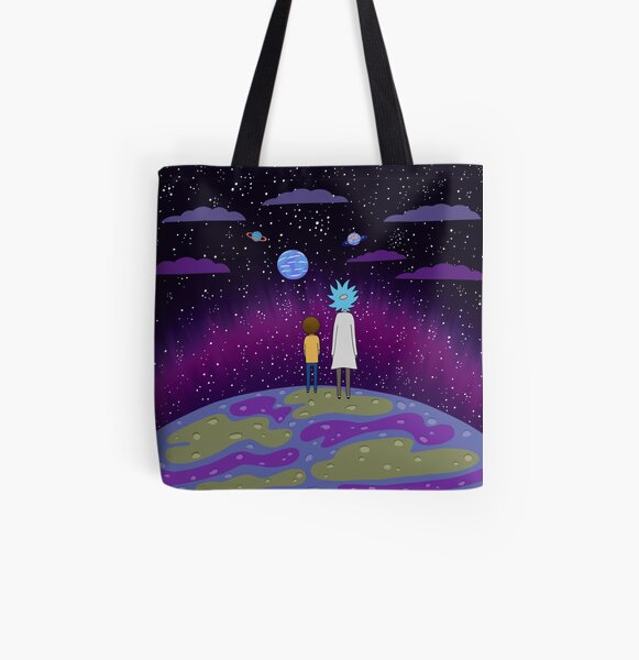 Rick and Morty - Planets All Over Print Tote Bag