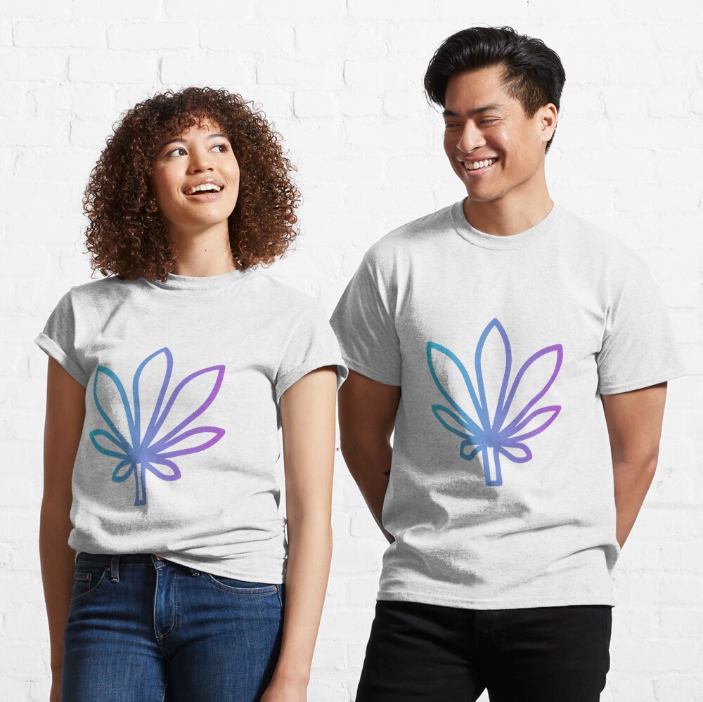 cannabis leaf blue Classic T-Shirt