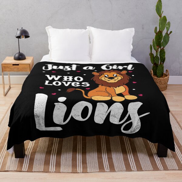 Item preview, Just A Girl Who Loves Lions designed and sold by rafaeltto.