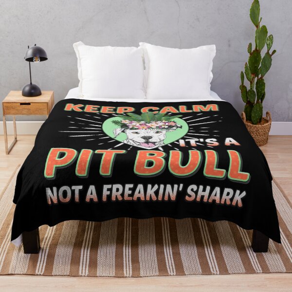 Item preview, Meaningful Pit Bull Lover Gift - Keep Calm Not A Freakin' Shark - Pet Trainer Gifts - Pit Bull designed and sold by kntranhoang.