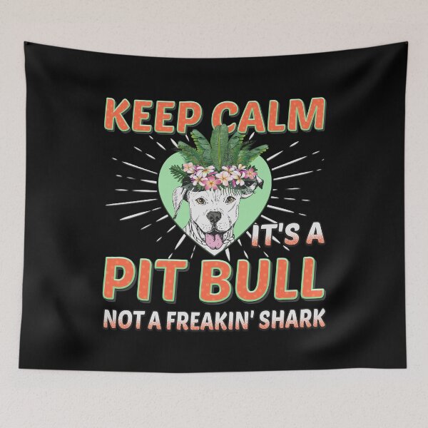 Item preview, Meaningful Pit Bull Lover Gift - Keep Calm Not A Freakin' Shark - Pet Trainer Gifts - Pit Bull designed and sold by kntranhoang.