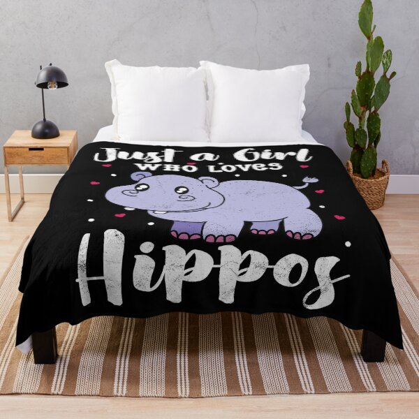 Aperçu de l'œuvre Just A Girl Who Loves Hippo créée et vendue par rafaeltto.