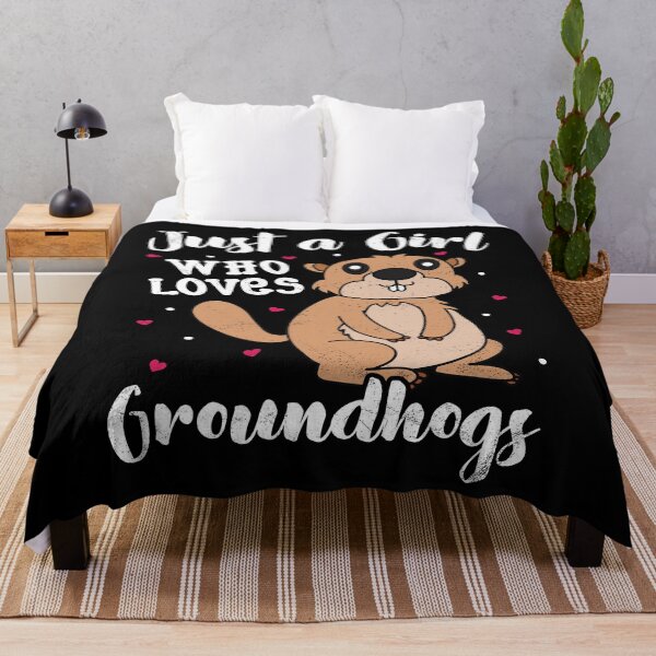 Item preview, Just A Girl Who Loves Groundhog designed and sold by rafaeltto.