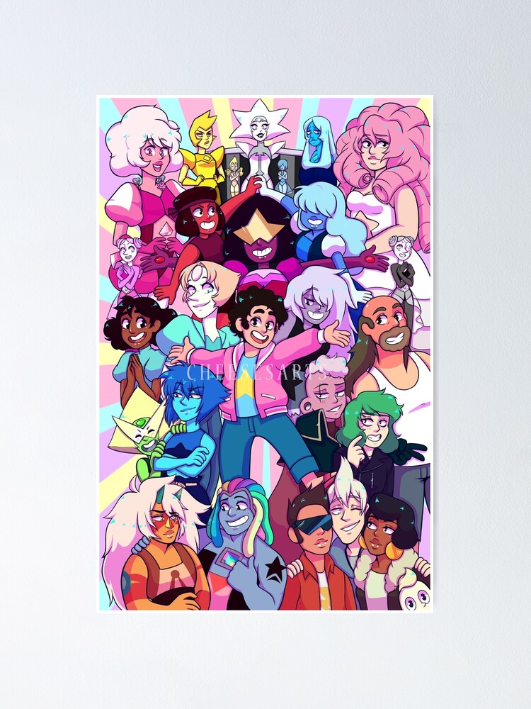 40 Designs Steven Universe Whitepaper Poster Cartoon Crystal Gems ...